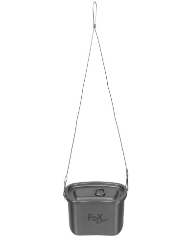Mess Kit, Titanium, folding  handles, 3-part