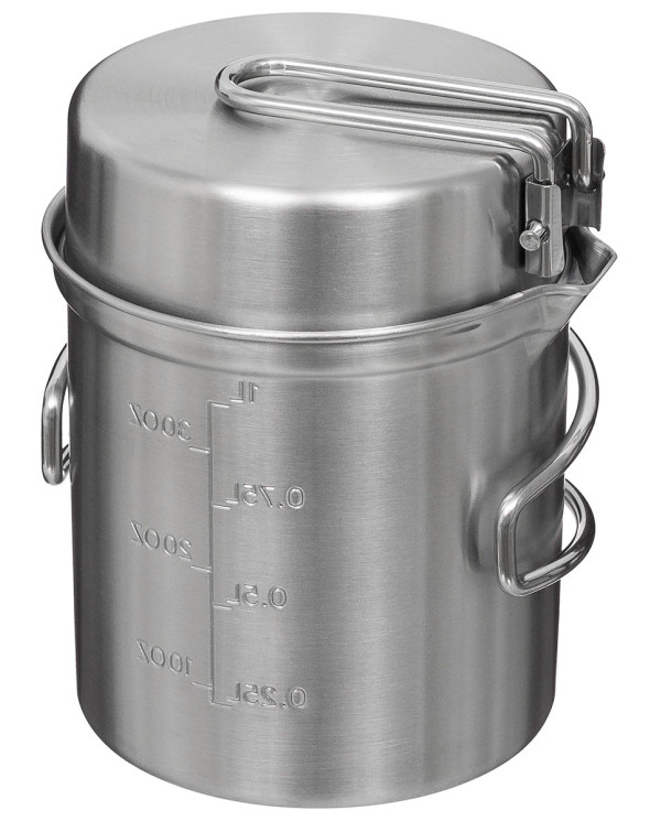 Mess Kit, Stainless Steel, pot, pan