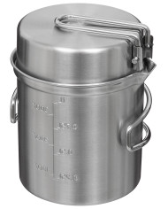 Mess Kit, Stainless Steel, pot, pan