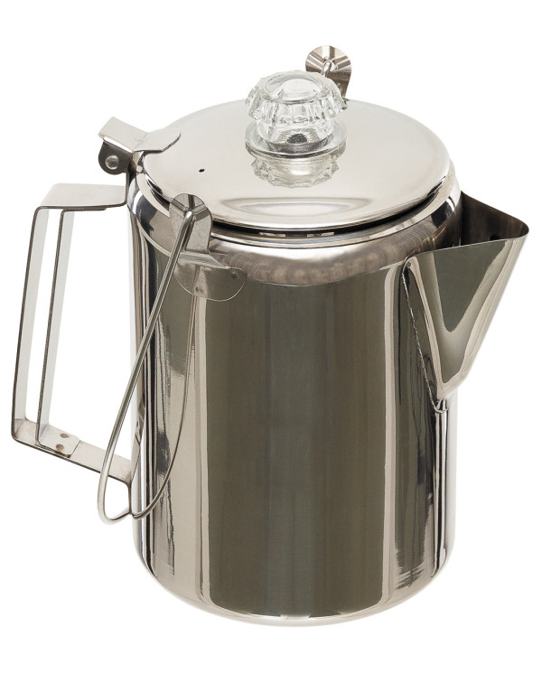 Coffee Pot with Percolator,  Stainless Steel, for 9 cups