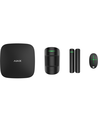 AJAX Bezvadu apsardzes komplekts StarterKit melns