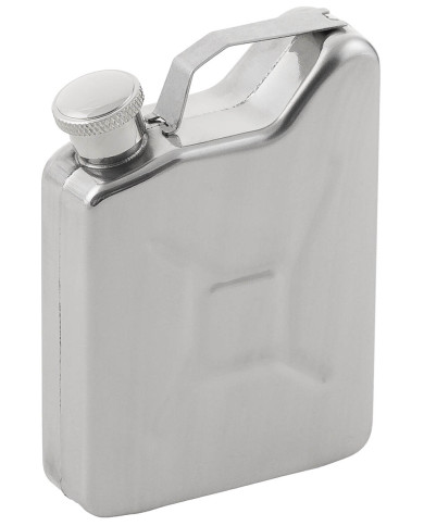 Hip Flask, "Jerry Can", Stainless Steel, 5 OZ, 148 ml