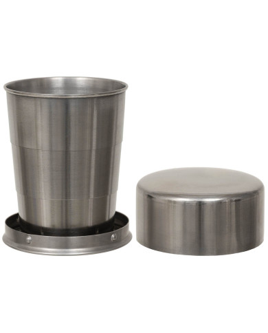 Drinking Cup, telescope, Stainless Steel, 15 cl