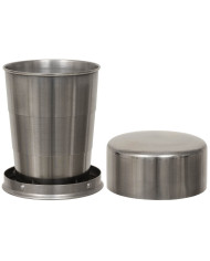 Drinking Cup, telescope, Stainless Steel, 15 cl
