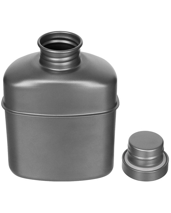 Canteen, Titanium, ca. 1 l, with bag