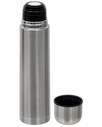 Vacuum Thermos Bottle, 1 l,  Stainless Steel