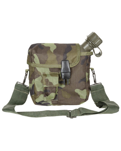 US Canteen, angular, with cover, M 95 CZ camo, 2 Qt