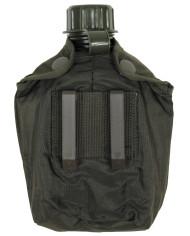 Plastic Canteen, OD green, new, 1l, with AT cover like new