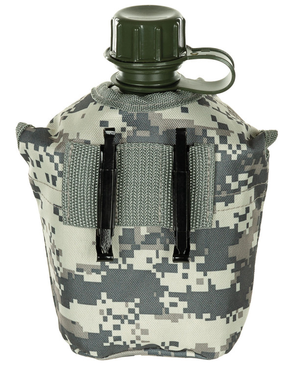US Plastic Canteen, 1 l, cover, AT-digital