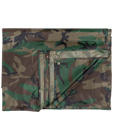 Tarpaulin, "Tarp", woodland, ca. 400 x 500 cm