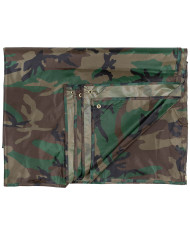 Tarpaulin, "Tarp", woodland, ca. 400 x 500 cm