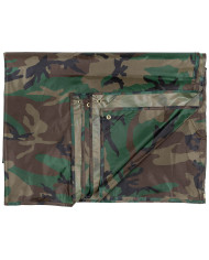 Tarpaulin, "Tarp", woodland, ca. 300 x 400 cm