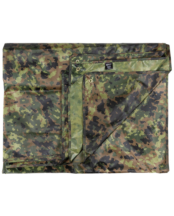 Tarpaulin, "Tarp", M05 camo, ca. 300 x 300 cm