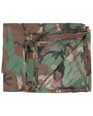 Tarpaulin, "Tarp", woodland,  ca. 300 x 300 cm