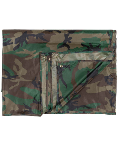 Tarpaulin, "Tarp", woodland, ca. 200 x 300 cm