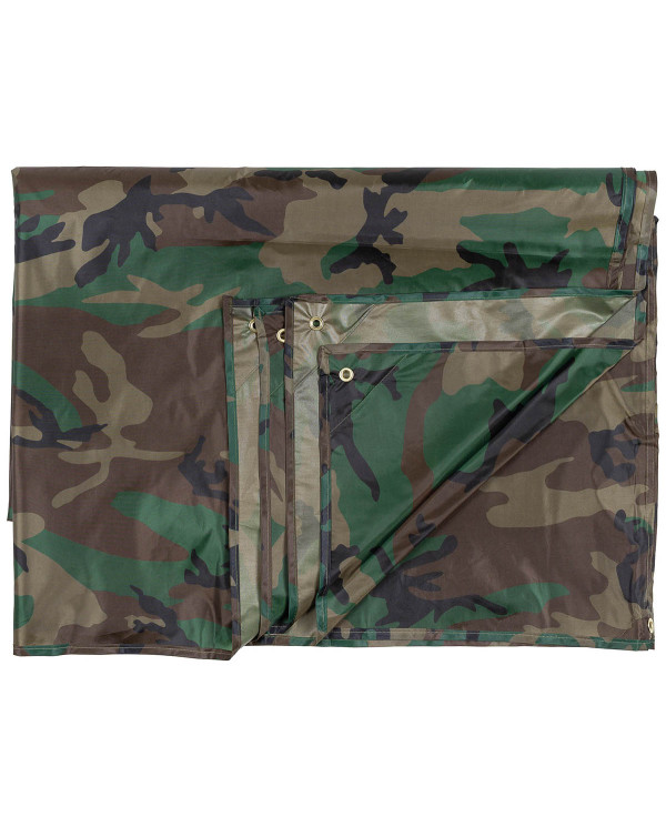 Tarpaulin, "Tarp", woodland, ca. 200 x 300 cm