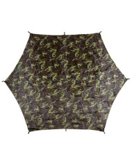 Tarpaulin, "Hexagon-Tarp",  M 95 CZ camo, ca. 340 x 310 cm