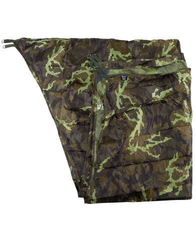 Tarpaulin, "Hexagon-Tarp",  M 95 CZ camo, ca. 340 x 310 cm