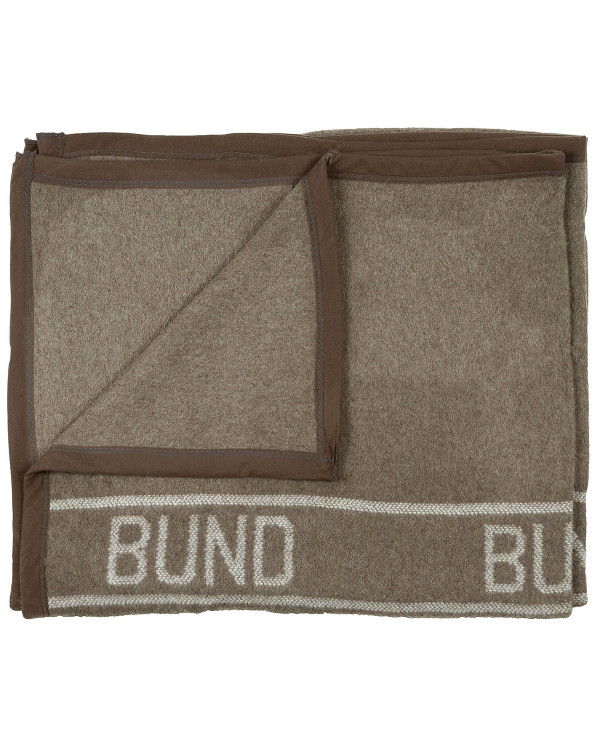 BW Wool Blanket, brown, ca. 220 x 130 cm