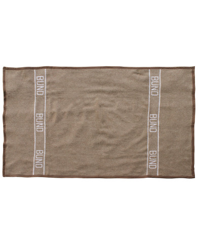 BW Wool Blanket, brown, ca. 220 x 130 cm