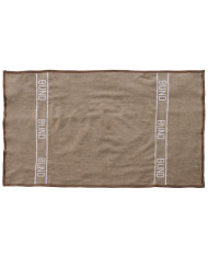 BW Wool Blanket, brown, ca. 220 x 130 cm