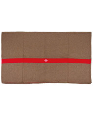 CH Wool Blanket, brown, ca. 200 x 150 cm