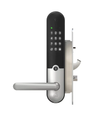 O3M YALE DOORMAN L3S BRUSHED STEEL durvju slēdzene