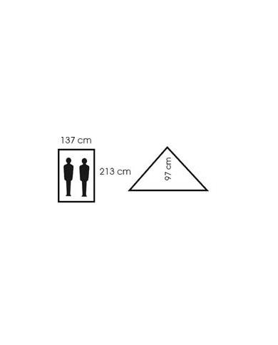 Tent, "Minipack", 2 persons, woodland