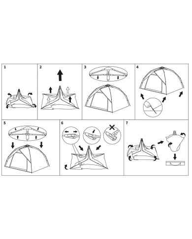 Tent, "Quick Up Monodom", 3 persons, flecktarn