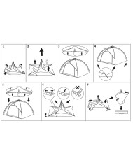Tent, "Quick Up Monodom", 3 persons, flecktarn