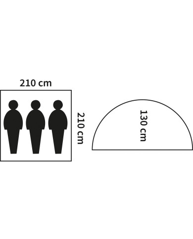 Tent, "Monodom", 3 persons, flecktarn