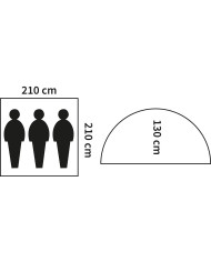 Tent, "Monodom", 3 persons, OD green