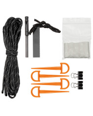 Emergency Tent, orange, one side aluminium-coated