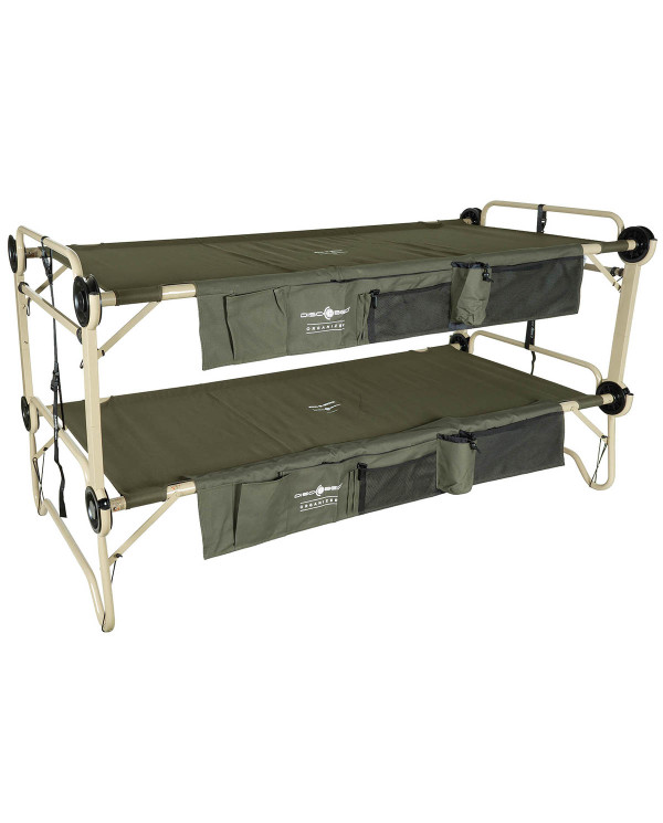 Cot, Disc-O-Bed, "Arm-O-Bunk", with side pouch, OD green