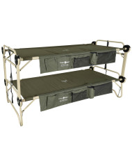Cot, Disc-O-Bed, "Arm-O-Bunk", with side pouch, OD green