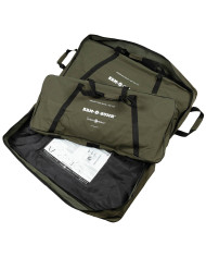 Cot, Disc-O-Bed, "Arm-O-Bunk", with side pouch, OD green