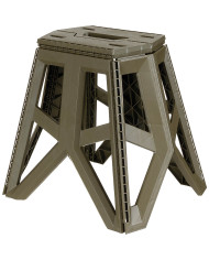 Camping Stool, foldable, height ca. 40 cm, OD green