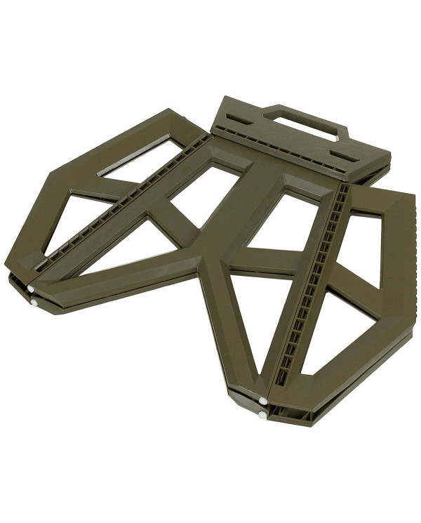 Camping Stool, foldable, height ca. 40 cm, OD green