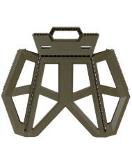 Camping Stool, foldable, height ca. 40 cm, OD green