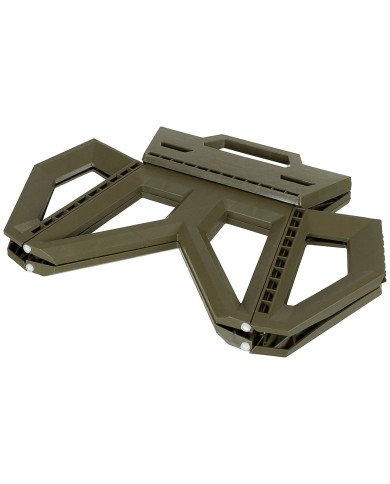 Camping Stool, foldable, height ca. 24 cm, OD green
