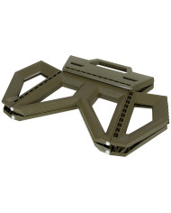 Camping Stool, foldable, height ca. 24 cm, OD green