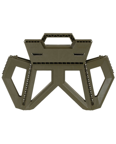 Camping Stool, foldable, height ca. 24 cm, OD green