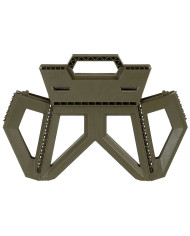 Camping Stool, foldable, height ca. 24 cm, OD green