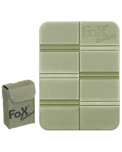Thermal Seat Pad, foldable, with Molle pouch, OD green