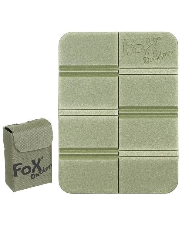Thermal Seat Pad, foldable, with Molle pouch, OD green