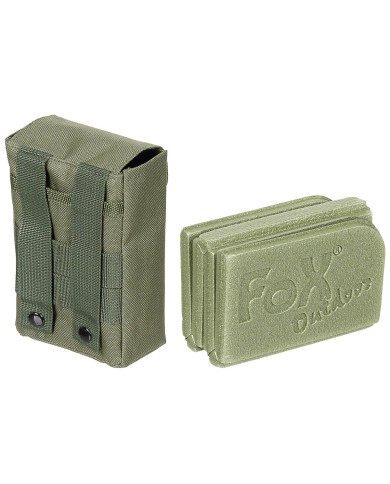 Thermal Seat Pad, foldable, with Molle pouch, OD green