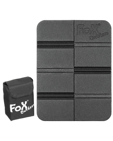 Thermal Seat Pad, foldable, with Molle pouch, black