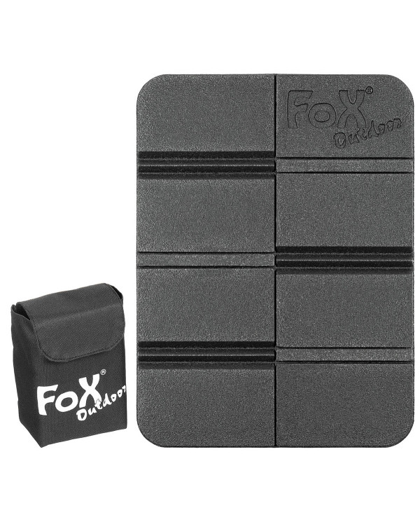 Thermal Seat Pad, foldable, with Molle pouch, black