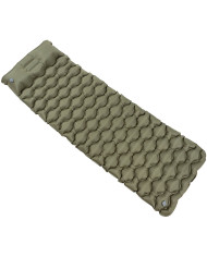Sleeping Pad, inflatable,  with headrest, OD green