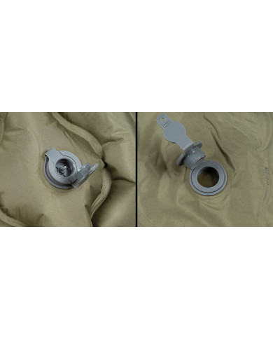 Sleeping Pad, inflatable,  with headrest, OD green